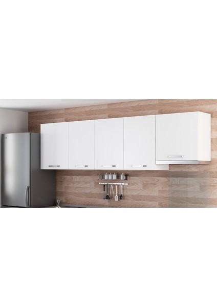 270 cm Mutfak Dolabı Beyaz 270-B4-ÜST Modül