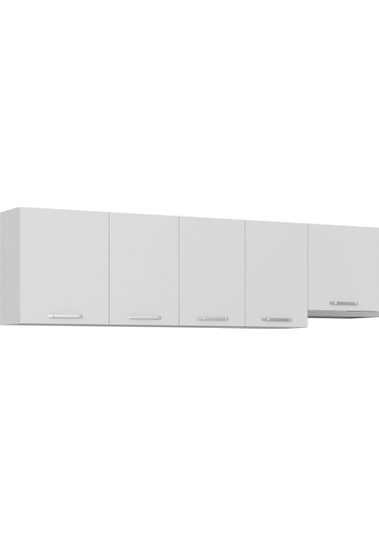270 cm Mutfak Dolabı Beyaz 270-B4-ÜST Modül