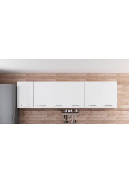 275 cm Mutfak Dolabı Beyaz 275-B1-ÜST Modül