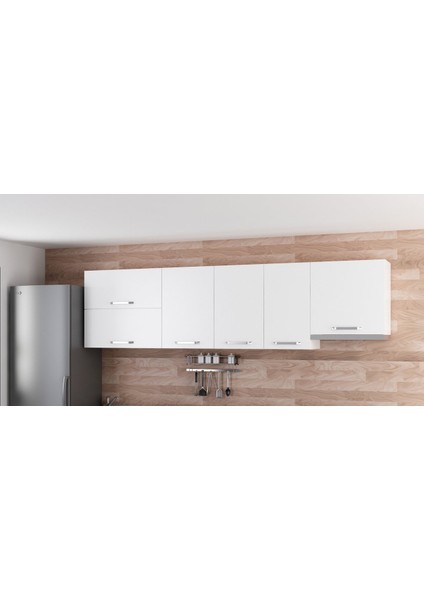 275 cm Mutfak Dolabı Beyaz 275-B5-ÜST Modül