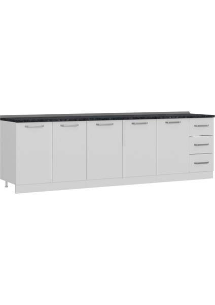 280 cm Mutfak Dolabı Beyaz 280-B1-ALT Modül