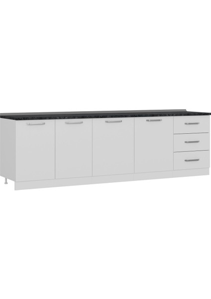 280 cm Mutfak Dolabı Beyaz 280-B2-ALT Modül