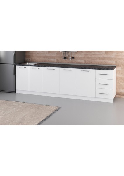 285 cm Mutfak Dolabı Beyaz 285-B1-ALT Modül fiyatları