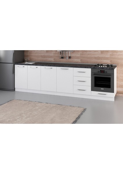 300 cm Mutfak Dolabı Beyaz 300-B4-ALT Modül fiyatları