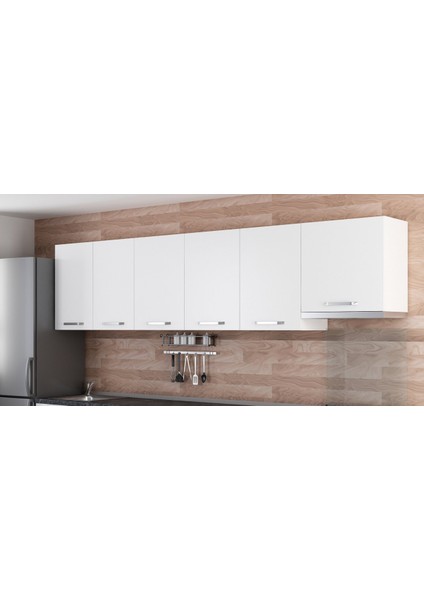 300 cm Mutfak Dolabı Beyaz 300-B5-ÜST Modül