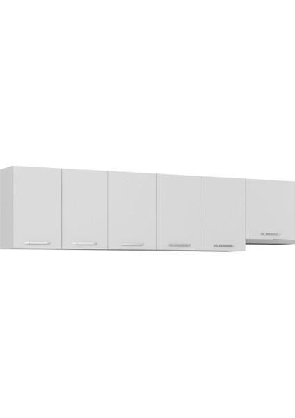 300 cm Mutfak Dolabı Beyaz 300-B5-ÜST Modül
