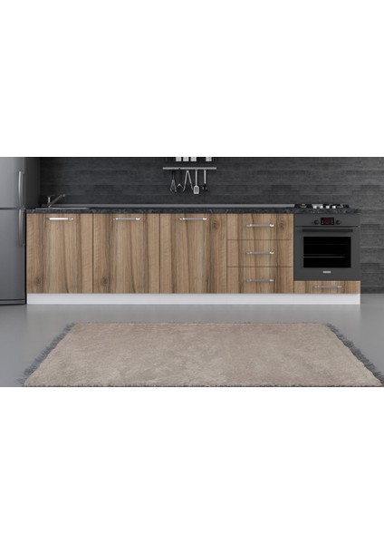 300 cm Mutfak Dolabı Beyaz Dore 300-D10-ALT Modül