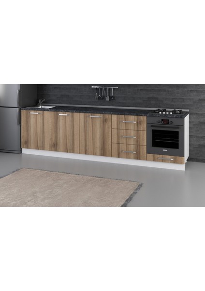 300 cm Mutfak Dolabı Beyaz Dore 300-D10-ALT Modül fiyatları