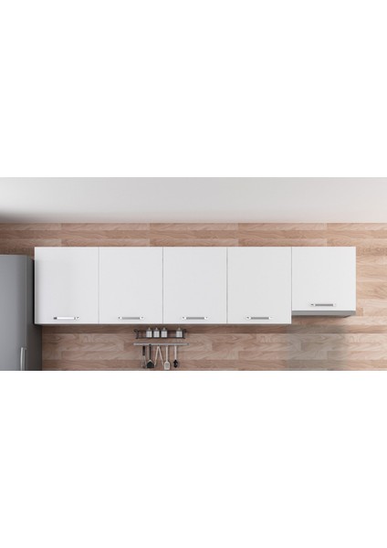 300 cm Mutfak Dolabı Beyaz 300-B11-ÜST Modül