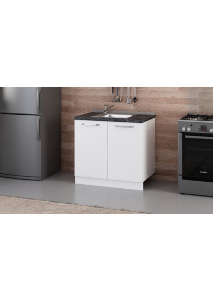 90 cm Mutfak Dolabı Beyaz 90-B1-Alt Modül