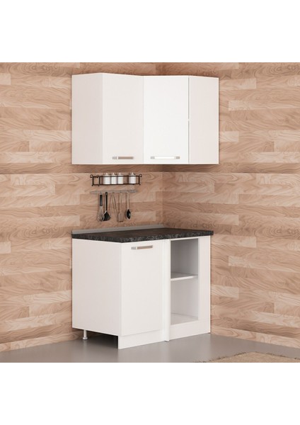 105CM Köşe Mutfak Dolabı - Beyaz K105-B1