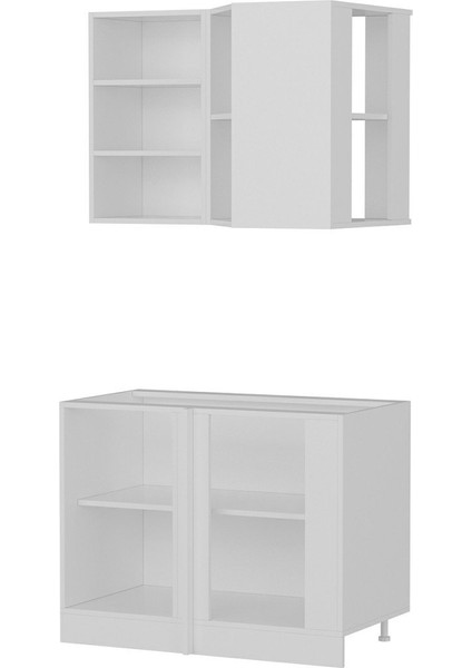 105CM Köşe Mutfak Dolabı - Beyaz K105-B1 fırsatları