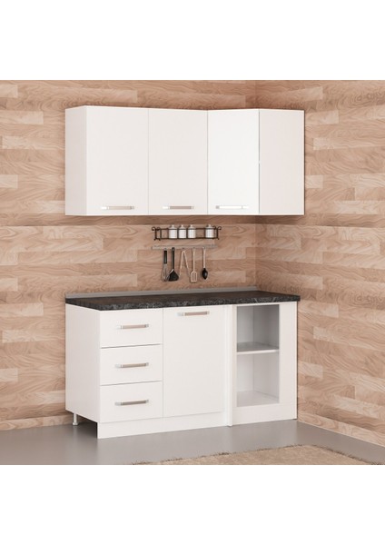 150CM Köşe Mutfak Dolabı - Beyaz K150-B3 fiyatları