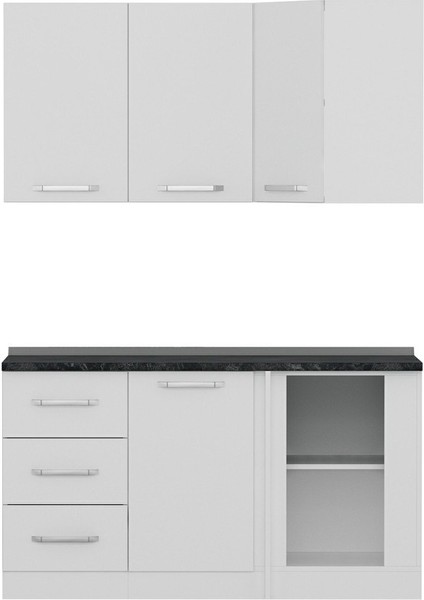 150CM Köşe Mutfak Dolabı - Beyaz K150-B3 fırsatları