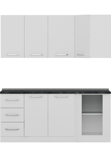185CM Köşe Mutfak Dolabı - Beyaz K185-B4