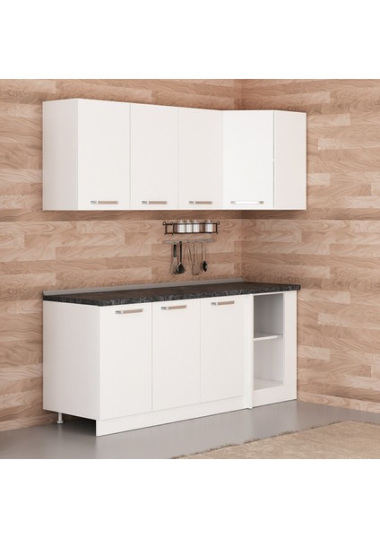 195CM Köşe Mutfak Dolabı - Beyaz K195-B2