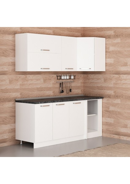 195CM Köşe Mutfak Dolabı - Beyaz K195-B3
