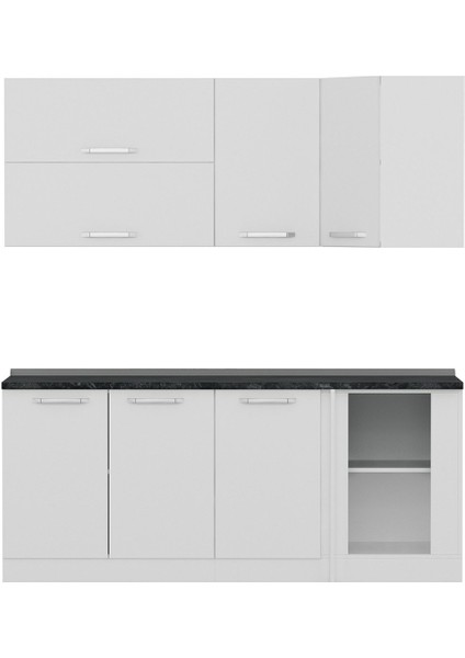 195CM Köşe Mutfak Dolabı - Beyaz K195-B3 fırsatları