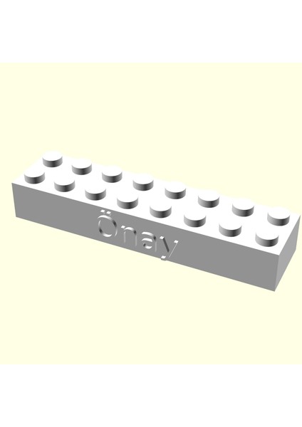 Önay Kişiye Özel Üretim LEGO Sevgiliye Oyuncak Eşe Hediyelik Organik Plastikten