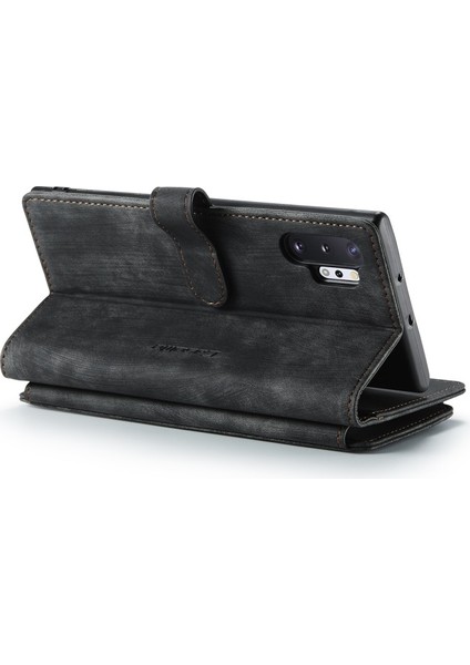 Caseme C30 Serisi Kaymaz Kavrama Pu Deri Kılıf Standı Cüzdan Kılıf ile Birden Kart Yuvaları ve Fermuar Cep Galaxy Note 10 Plus - Siyah (Yurt Dışından) fiyatları