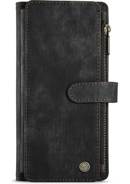 Caseme C30 Serisi Kaymaz Kavrama Pu Deri Kılıf Standı Cüzdan Kılıf ile Birden Kart Yuvaları ve Fermuar Cep Galaxy Note 10 Plus - Siyah (Yurt Dışından) indirimleri