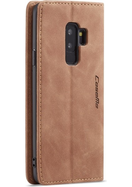 Caseme 013 Serisi Deri Cüzdan Telefon Kılıfı Galaxy S9 + - Kahverengi (Yurt Dışından) fiyatları