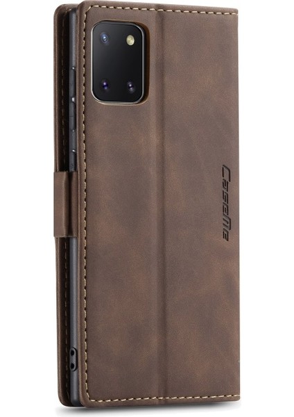 Caseme 013 Series Galaxy A81 Için Deri Kılıf / Note 10 Lite - Kahverengi (Yurt Dışından)