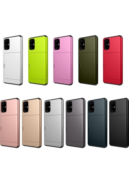 Kart Yuvası Pc + Tpu Hibrit Telefon Kılıfı Galaxy S20 Için - Koyu Mavi (Yurt Dışından) fiyatları