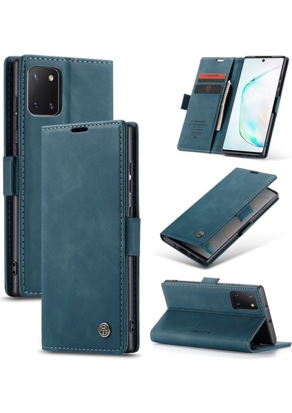 Caseme 013 Serisi Deri Galaxy A81 Için Kılıf / Note 10 Lite - Yeşil (Yurt Dışından)