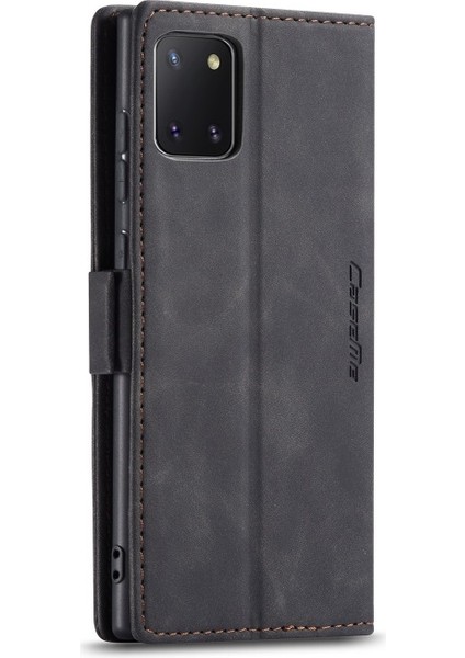 Caseme 013 Serisi Deri Galaxy A81 Için Kılıf / Note 10 Lite - Siyah (Yurt Dışından)