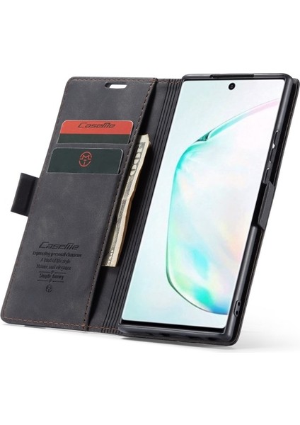 Caseme 013 Serisi Deri Galaxy A81 Için Kılıf / Note 10 Lite - Siyah (Yurt Dışından)