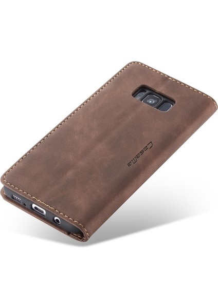 Caseme 013 Serisi Deri Cüzdan Standı Galaxy S8 Plus - Kahverengi (Yurt Dışından) indirimleri