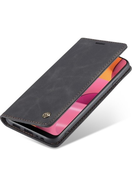 Caseme 013 Serisi Deri Cüzdan Kılıfı ile Galaxy A20S - Siyah (Yurt Dışından) fırsatları