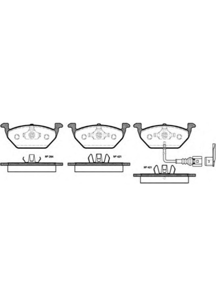 Fren Balatası On-(Volkswagen : Golf Iv Volkswagen : Bora Volkswag