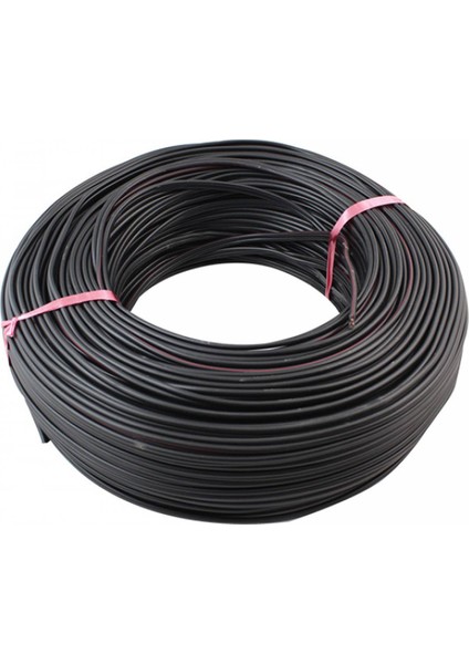 2 x 0,75 100 Metre Siyah Kablo