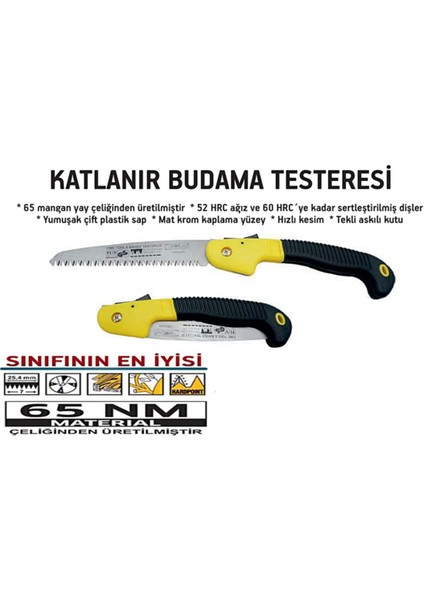 Katlanır Budama Testeresi Bıçkı 180 Mm 1 Adet