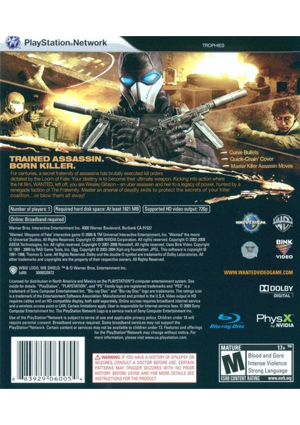 Wanted Ps3 Oyun