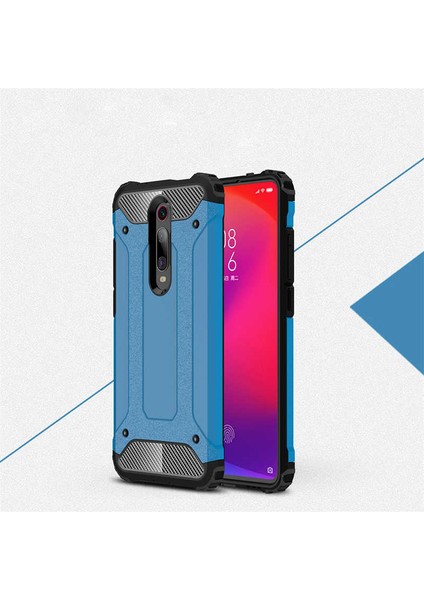 - Xiaomi Mi 9t / Mi 9t Pro - Kılıf Çift Katman Zırh Tank Crash Military Kapak