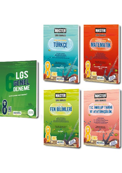 8. Sınıf Master Soru Bankası ve 6 Genel Deneme Seti