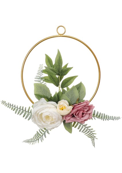 Ferforje Yapay Çiçek Dıy El Sanatları Düğün Bebek Duş Süsleri Için 28X25 cm (Yurt Dışından)