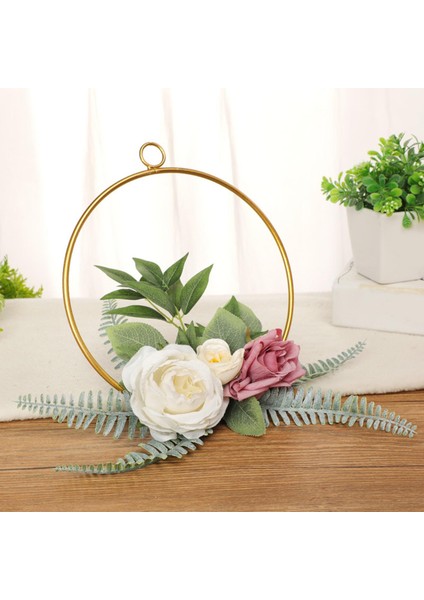 Ferforje Yapay Çiçek Dıy El Sanatları Düğün Bebek Duş Süsleri Için 28X25 cm (Yurt Dışından) modelleri