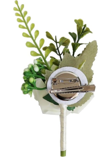 5x Gül Çiçek Broş Düğün Groom Groomsmen Gelin Için Boutonniere Corsage (Yurt Dışından) fırsatları