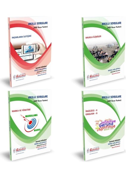 Açıköğretim Marka İletişimi 1. Sınıf Bahar Dönemi Konu Soru Set (Ciltli)