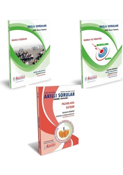 Açıköğretim Halkla İlişkiler ve Tanıtım 1. Sınıf Bahar Konu Soru Set (Ciltli)