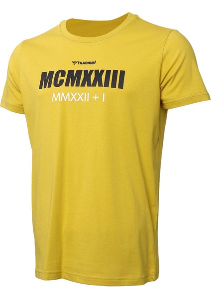 911523-2119 Regular Fit Baskılı Sarı Erkek T-Shirt