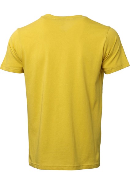 911523-2119 Regular Fit Baskılı Sarı Erkek T-Shirt modelleri
