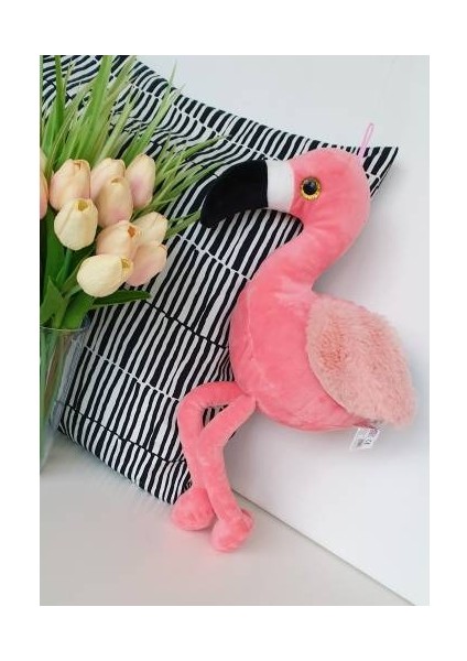 Shiva Gift&More Peluş Flamingo 45 cm Sevimli Pelüş Bebek Çocuk Oyuncağı Uyku Arkadaşım