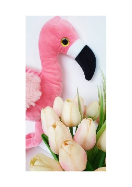 Shiva Gift&More Peluş Flamingo 45 cm Sevimli Pelüş Bebek Çocuk Oyuncağı Uyku Arkadaşım