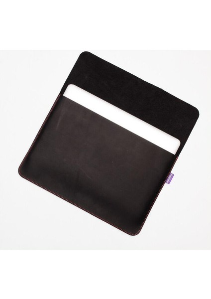 Unisex Apple MacBook Pro 16" Laptop Kılıfı Deri Crazy Horse Kömür Sleeve fırsatları