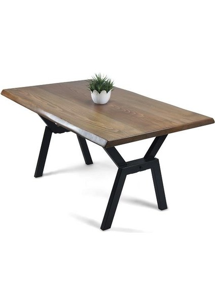 Doğal Ağaç Masif Hibrit Kütük Masa ve Sehpa 75 cm x 165 cm